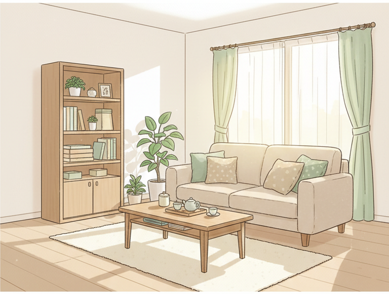 お片付け完了のイラスト